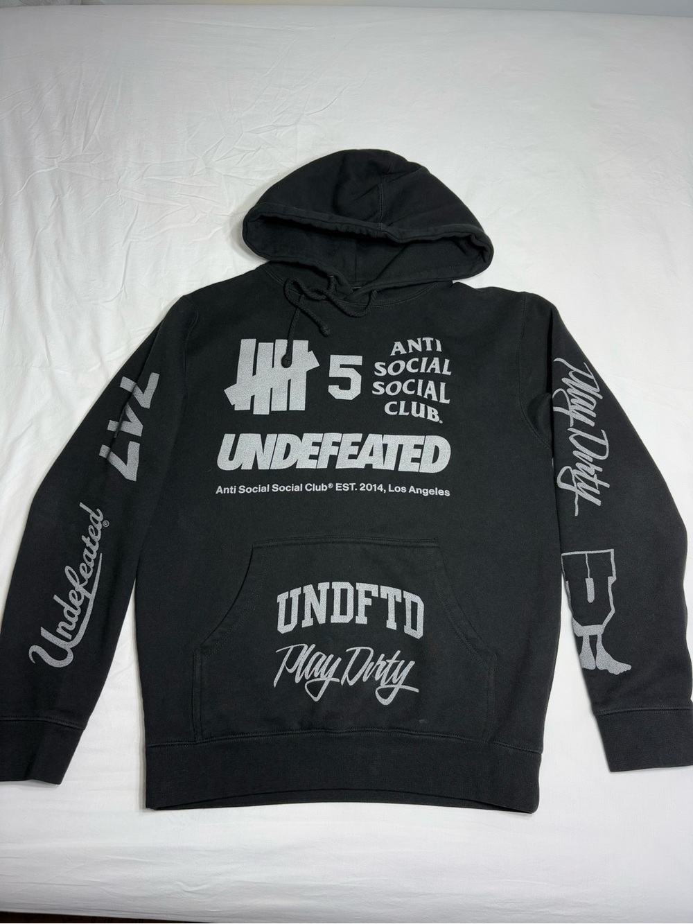Anti Social Social Club Black Graphic Crewneck Sweatshirt